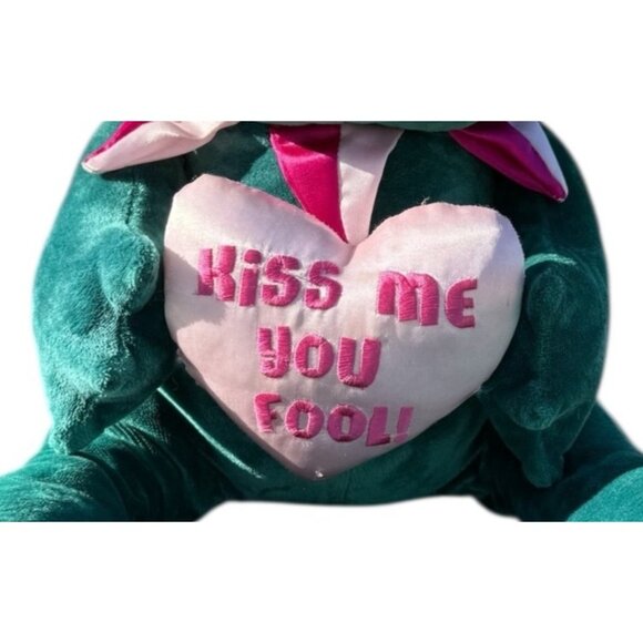 Commonwealth Target Valentine's Day Kiss Me You Fool Plush Stuffed Frog Toad - Picture 11 of 16